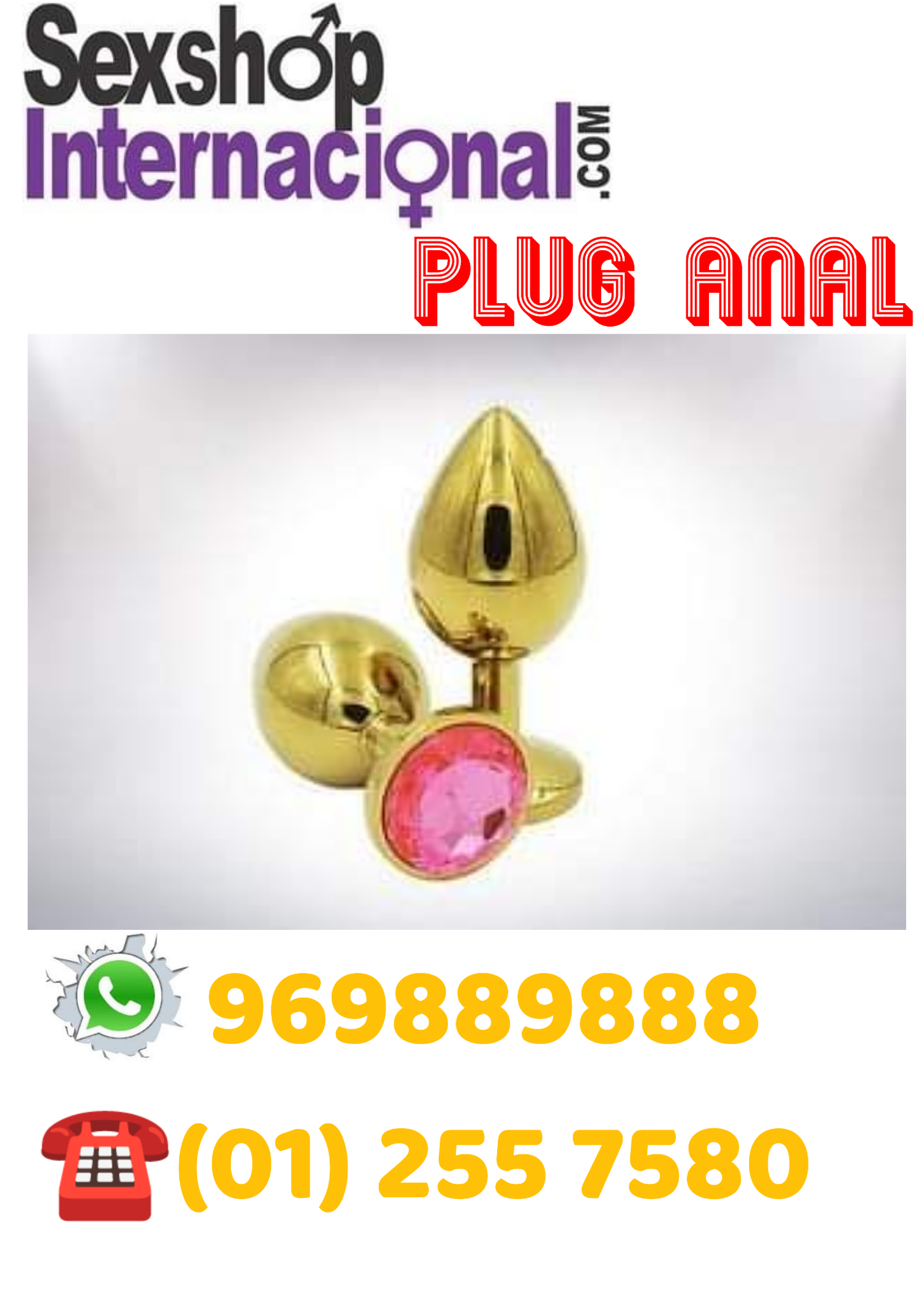 PLUG DORADO ANAL-SEXSHOP MIRAFLORES 981196979